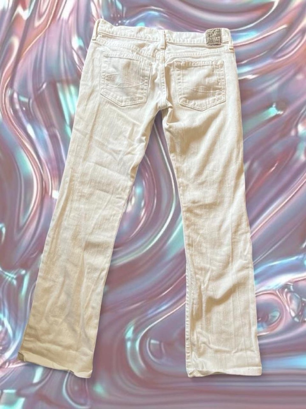 VINTAGE • Y2K CHIP & PEPPER ULTRA LOW RISE JEANS 000 00